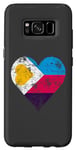 Coque pour Galaxy S8 Drapeau polyamour coeur vintage polyamour
