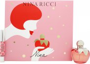 Nina Ricci Nina Gift Set 50ml EDT + 2.5ml Lipstick