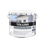 Tollens - Peinture Façade Acrylique - Pour Murs Extérieurs, Murets, Abris de Jardin - Mat - Blanc - 10L = 70m2 3T28870