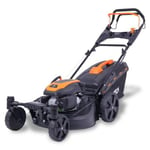 Tondeuse thermique autotractée 51cm 170cm3 - FUXTEC FX-RM5170agile - Roues Pivotantes 60L Easy Clean Mulching