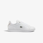 Lacoste Sneakers Carnaby Pro femme en cuir Taille 39 Blanc/rose