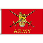 AZ FLAG - Drapeau Armée de Terre Britannique - 90x60 cm - Drapeau British Army - Royaume-Uni 100% Polyester avec Oeillets Métalliques Intégrés - Pavillon 50 g