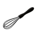 Wiltshire Silicone Whisk, Egg Whisk, Baking & Whipping Balloon Whisk, Heat-Resistant Utensil, Non-Stick, Non-Scratch, Midnight Black, 21x5x5cm