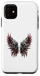 iPhone 11 Black And Red Angel Wing Case