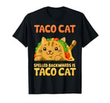 Funny Tacocat Spelled Backward Is Tacocat Mexican Taco cat T-Shirt