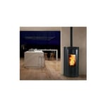 Poêle à granulés de bois 9kw noir Deville C077FE.06-HA9-B