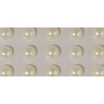 Rayher 1511796 kit Créatif, Demi Perles Autocollantes (Lot de 120), à 3mm, Crème