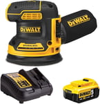 Dewalt DCW210N 18V XR Brushless 125mm Orbital Sander 1 x 5.0Ah Battery & Charger