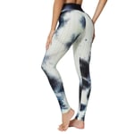 Yoga Pants Sport Workout Sexy,Jacquard tie-Dye Bulle Taille Haute Fesses Yoga Pantalon-Tie Dye 010_L #,Legging de Sport Femme avec Compression