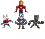 Jada Toys - 2.5" Marvel 4 Pack(Iron Man, Captain America, Ant Man, Black Panther