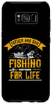 Coque pour Galaxy S8+ Père et fils Partenaires de pêche pour la vie Fête des pères