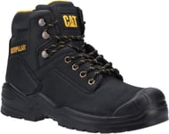 Caterpillar Mens Safety Shoes Trainers Striver Mid S3 Leather Lace Up black UK S