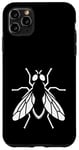 Coque pour iPhone 11 Pro Max Silhouette de mouche simple art minimaliste insecte