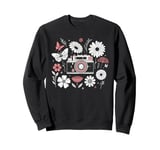 Photographer Photography Camera With Flowers Sweatshirt