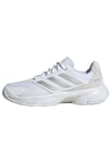 adidas Femme Courtjam Control 3 Tennis Shoes Basket, Cloud White/Silver Metallic/Grey One, 36 EU