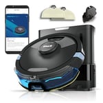 Shark Matrix Plus 2-in-1 Self-Empty Robot Vacuum Cleaner & Mop with LiDAR Home Mapping & Edge Cleaning, for Carpet, Hard Floors & Pet Hair, Anti-Allergen, Self-Charging, WiFi/App/Alexa, Black