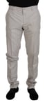 Dolce & Gabbana Pantalon Blanc Soie Mi Taille Chino IT54/W40 / XL 800usd