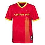 Official 2023 Women's Football World Cup Youth Team Shirt, China, Red, 12-13 Years