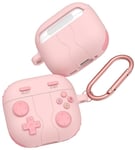 Trolsk Retro Gamepad Case (AirPods 4) - Rosa