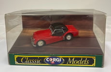 Corgi Classic Models 1.43 Triumph TR3A Hard Top Red D736 MIB Vintage Diecast