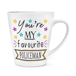 You're My Favourite Policeman Stars 12oz Latte Mug Cup - Funny Police Best