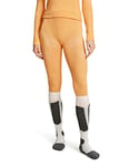 FALKE Wool Tech. Trend, Sous-Vêtement Technique Legging De Sport Femme, Laine, Orange (Orangette 8155), M (1 Paire)