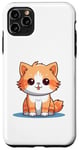 Coque pour iPhone 11 Pro Max mignon chat funy animal chat amoureux
