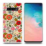 Samsung Galaxy S10 Mönster fodral - Levande Blommor