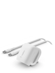 Belkin BoostCharge 20W USB-C Wall Charger & USB-C Cable, 1m, White