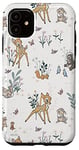 Coque pour iPhone 11 Disney Bambi et Thumper Floral