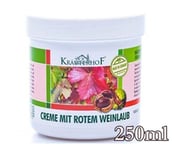 Krauterhof Foot Cream Varicose Veins Horse Chestnut & Red Vine Leaves 250 ml