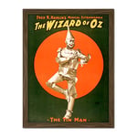 Artery8 Film Movie Character Wizard Oz Tin Man Promo Ad Artwork Framed Wall Art Print 18X24 Inch