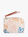 Caroline Gardner Multi Hearts Corner Purse, Multi