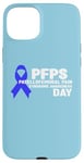 Coque pour iPhone 15 Plus Blue Ribbon PFPS Journée de sensibilisation au syndrome de la douleur fémorale rotulienne