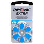 Hörapparatsbatterier 675 Blå Rayovac Extra 6-pack