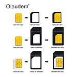 Noosy SIM-kortti muunnin Nano SIM-kortille Black