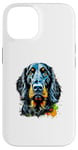 Coque pour iPhone 14 Gordon Setter Pop Art et Splash Art Gordon Setter