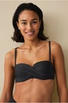 Ellos Collection - Vadderad Balconette Bygel Bikini-BH - Svart