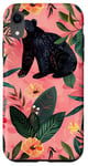 Coque pour iPhone XR Rose moderne Tropical Mama Bear Mama Bear Mignon Fleur Design pour