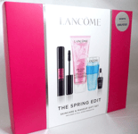 LANCOME Monsieur Big Mascara Rose Sugar Scrub Bi-Facil Genifique Gift Set BNIB