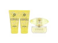 Versace Set Versace Yellow Diamond Edt Spray 50Ml + Shower Gel 50Ml + Body Lotion 50Ml