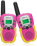 talkie walkie enfant 10 Canaux rose jaune