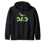 Dinosaur Dad Daddy Dino Gift for Father Husband Papa Men Zip Hoodie