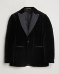 Oscar Jacobson Frampton Velvet Tuxedo Blazer Black