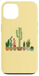 Coque pour iPhone 13 Cactus dans des pots amusants