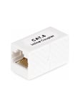 RJ45 Coupler Inline Cat6 Coupler Female to Female (F/F) T568 Connector Unshielded Ethernet Cable Extension (IN-CAT6-COUPLER-U1) - network coupler - white