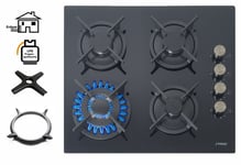 Phoenix PG-604ST Installation Gas Hob Glass Cooktop Cooker 4 Lamps Built IN Oven