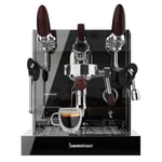 Cecotec Machine a Café Expresso Professionnelle Barista Baristeo Excelsa. Pré-infusion Réglable Pour Extraction Optimale, Pompe 15 Bars, Double Chaudière Inox 330 ml Café Et 2L Vapeur