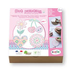 Aladine - Kit Dot Painting Girly - À partir de 6 ans - Peinture aux Points Enfant - Coffret Loisirs Créatifs Cœur, Fleur, Mandala & Cerise - Garçon Fille - Idée Cadeau Anniversaire, Noël - 85480