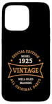 Coque pour iPhone 15 Pro Max Vintage 100e anniversaire Né en 1925 Vintage 100 ans Cadeau